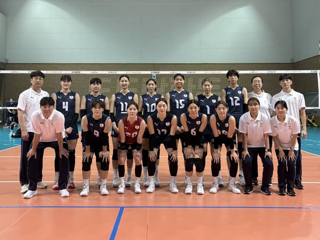21세 이하(U-21) 세계선수권에 나서는 한국 U-21 여자배구 대표팀 