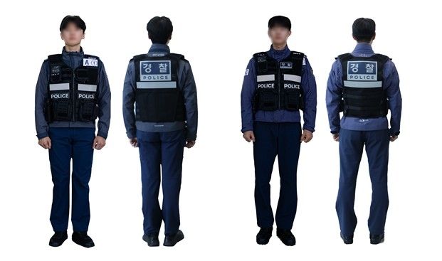 신형 경찰 외근조끼 시제품
