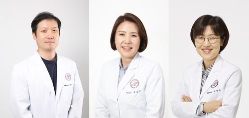 한림대한강성심병원 재활의학과 서정훈(왼쪽부터)·주소영·조윤수 교수