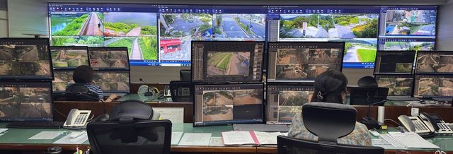 전주시 CCTV 통합관제센터 내부