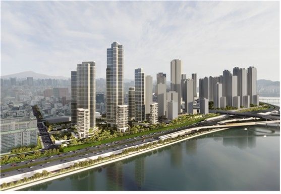 압구정 5구역 정비계획 조감도