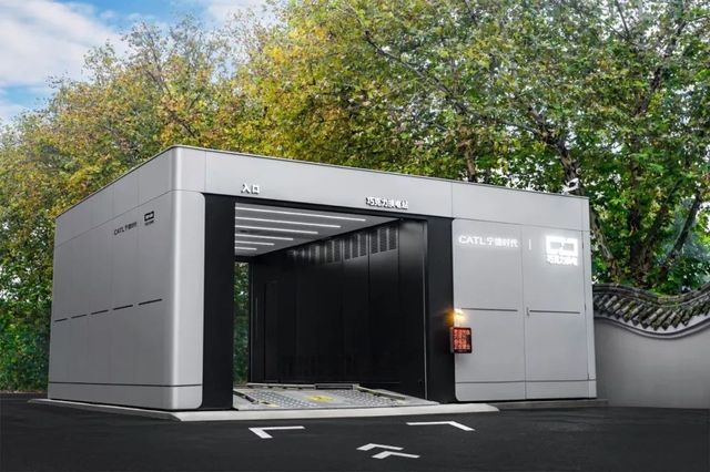 중국 CATL의 차량용 배터리 교환 시설