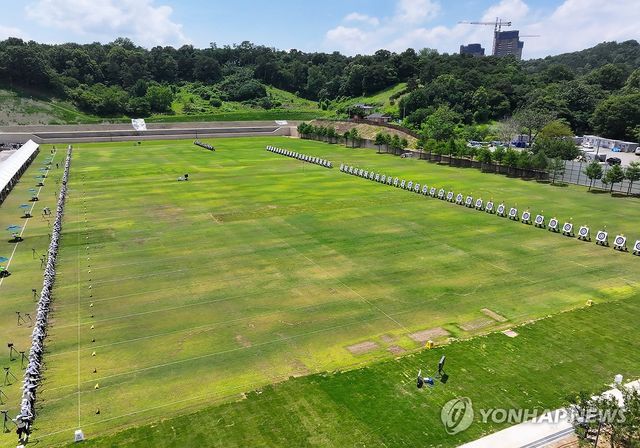 광주국제양궁장에서 펼쳐진 양궁대회