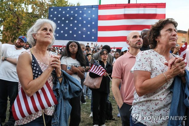 2024년 미국 대선 당시 민주당 지지자들