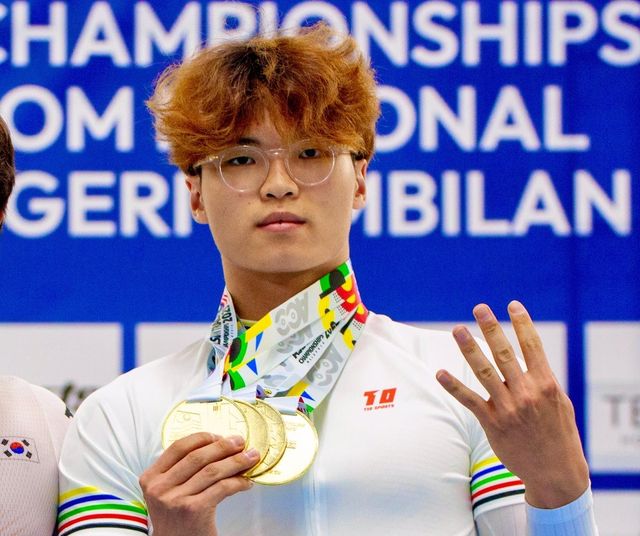 올해 아시아주니어선수권 4관왕에 오른 사이클 기대주 최태호