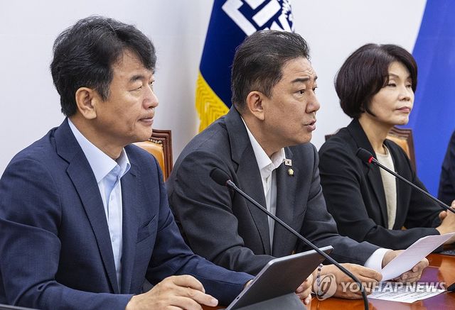 김병기 원내대표, 더불어민주당 원내대책회의 발언