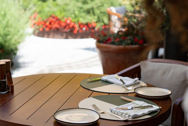 포시즌스 이스탄불 아블루의 야외 식탁 [사진/성연재 기자] 