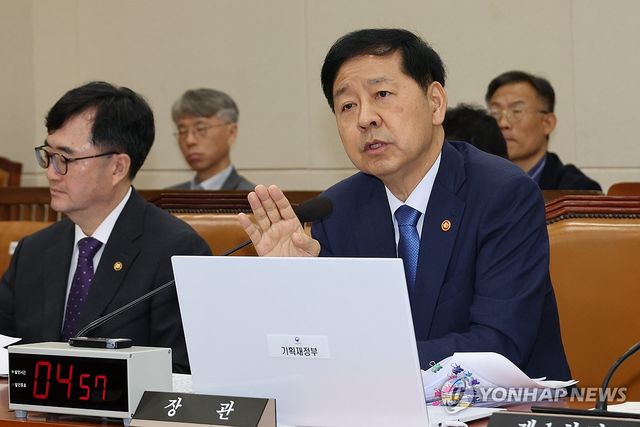 한미관세협상 질의에 답하는 구윤철 부총리