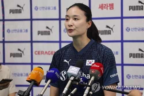 2022 항저우 아시안게임 앞두고 인터뷰하는 표승주