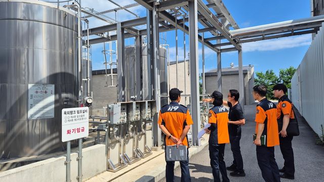 강원소방, 화장품업체 화재 예방 컨설팅