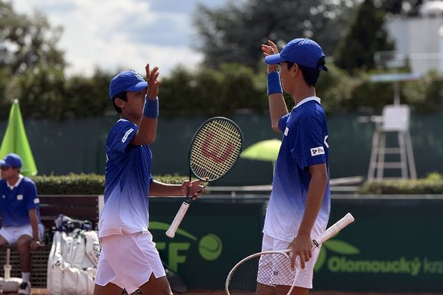 남자 대표팀 장준서와 김시윤