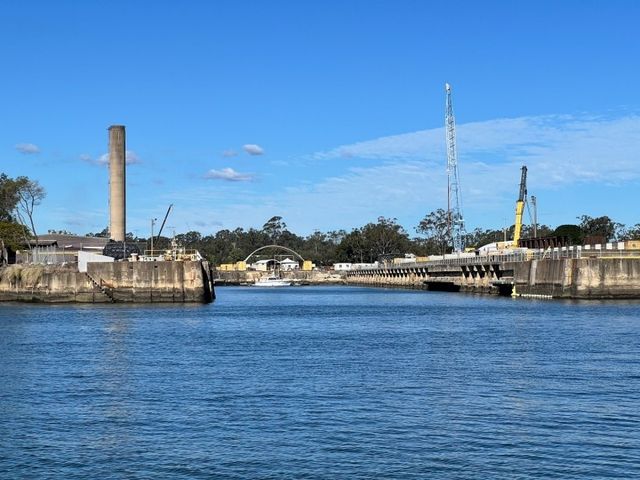 브리즈번강 하류에 있는 피항시설