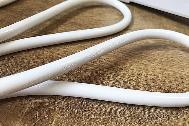 멀티탭 전선에 표기된 단면적