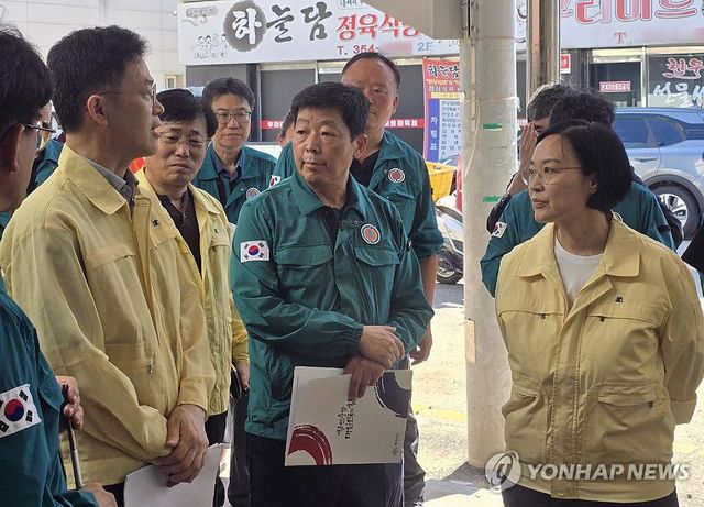 한성숙 장관, 당진 전통시장 방문