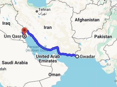 파키스탄 과다르항과 이라크 움 카스르항