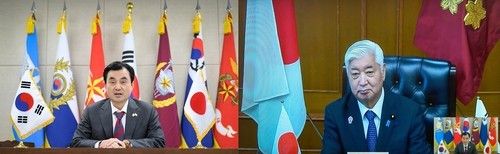 한일 국방장관 화상 통화