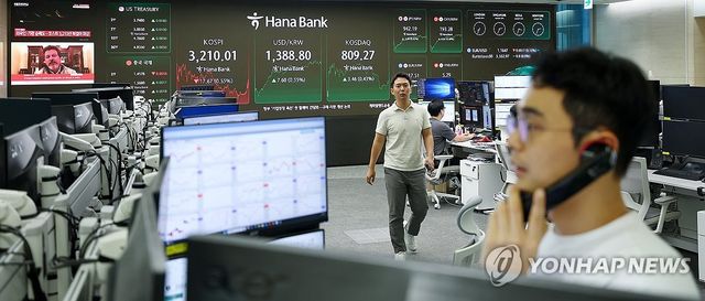 코스피, 닷새 만에 하락 3,210대 마감