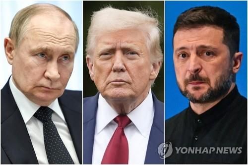 푸틴-트럼프-젤렌스키(왼쪽부터)