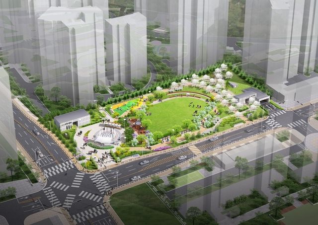 증포3지구 문화공원 공영주차장 조감도