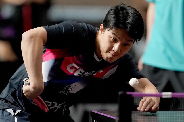 WTT 챔피언스 요코하마에 출전한 안재현