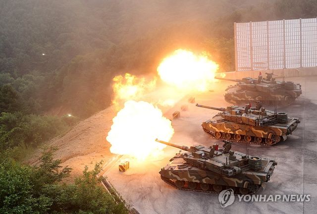 불 뿜는 K2 전차