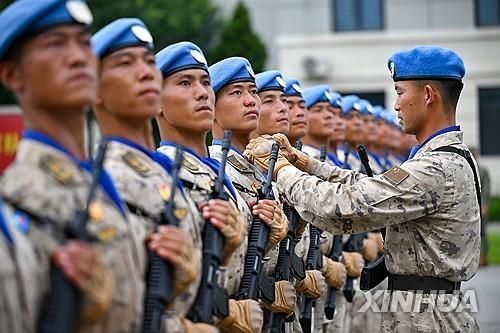 '중국인민 항일전쟁 및 세계 반파시스트 전쟁 승리 80주년' 열병식 예행연습