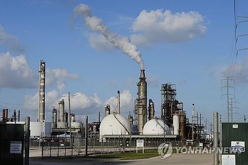 미 텍사스 휴스턴의 석유화학단지