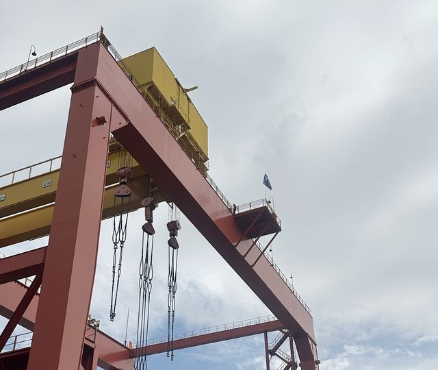 크레인서 고공 농성 돌입한 HD현대중공업 노조지부장