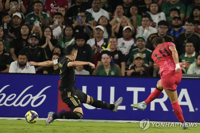 오현규의 골 장면