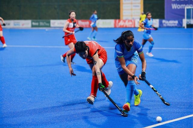 한국과 인도의 경기 모습. 