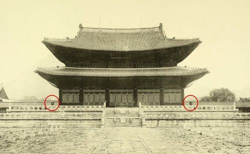 과거 경복궁 근정전을 촬영한 사진 