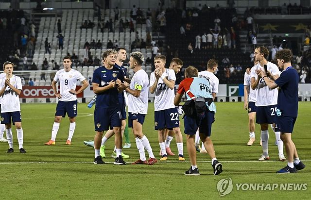 9월 7일 친선경기 치른 러시아와 카타르 축구 대표팀