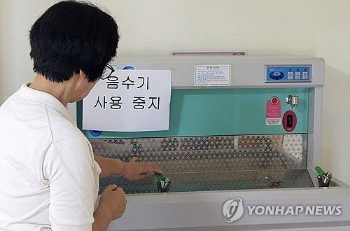 '최악 가뭄'에 강릉지역 초등학교 음수대 사용 중지