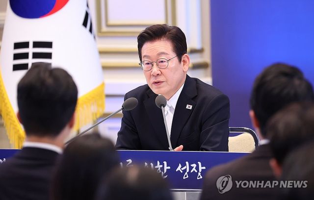 취임 100일 기자회견, 발언하는 이재명 대통령