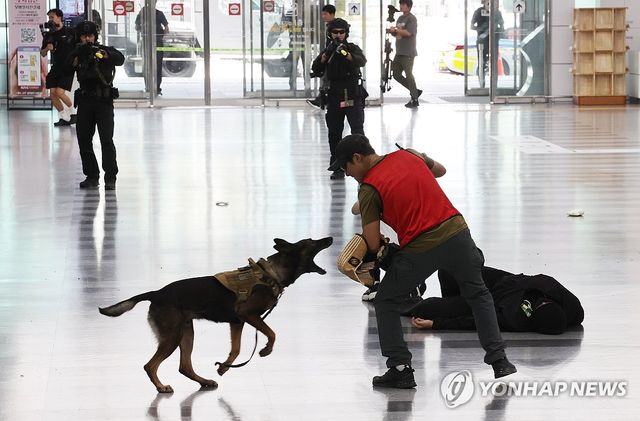 김해국제공항 대테러 합동훈련