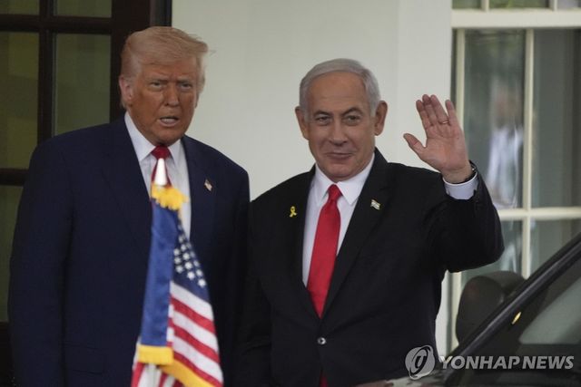 트럼프 미국 대통령과 네타냐후 이스라엘 총리