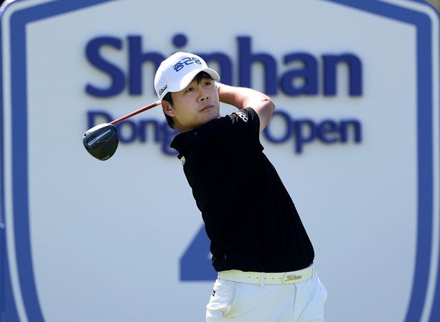 김민규의 1라운드 경기 모습. 