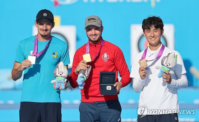 리커브 남자 개인전 시상식