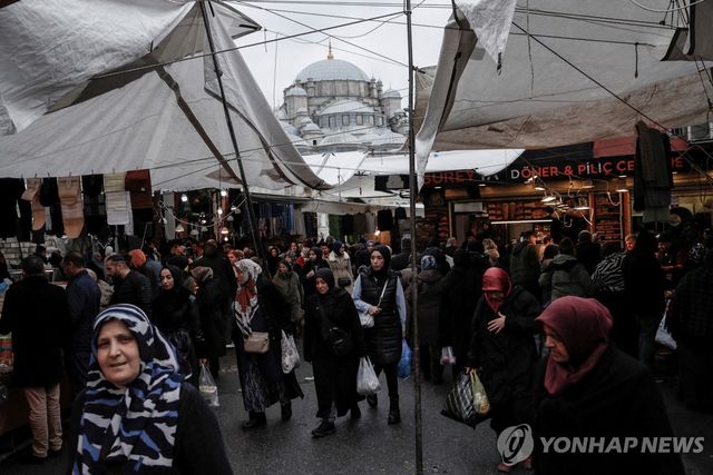 튀르키예 이스탄불의 시장