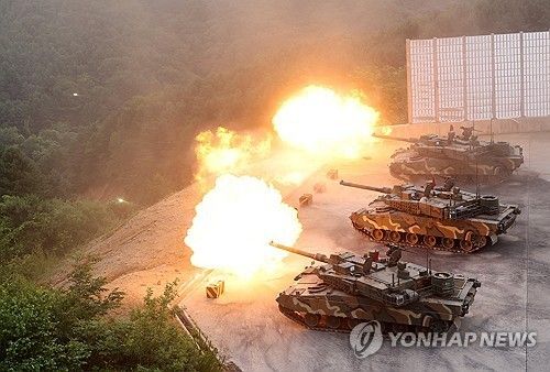 불 뿜는 K2 전차