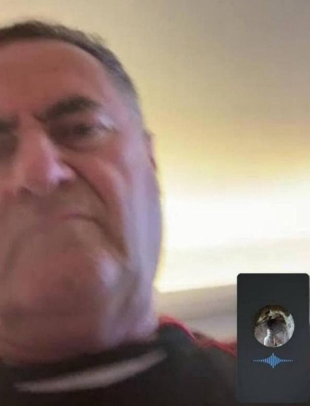 튀르키예 해커 조직이 공개한 이스라엘 카츠 이스라엘 국방장관 영상통화 장면