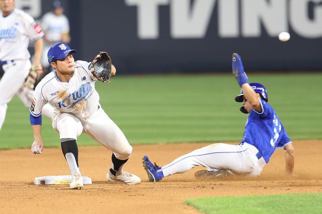 kt와 삼성의 경기 모습. 