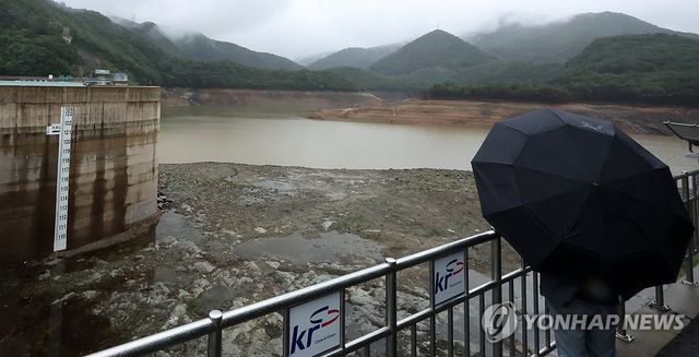 단비 내리는 강릉지역 상수원 오봉저수지