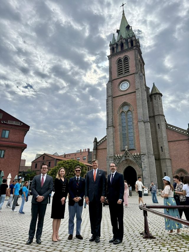 명동성당 찾은 크리스토퍼 랜도 미 국무부 부장관