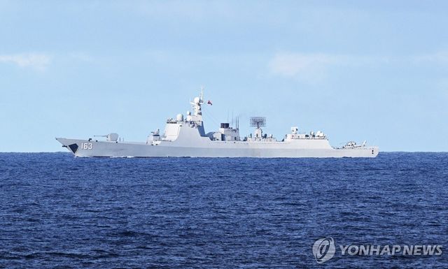 남중국해 활동 중인 중국 해군