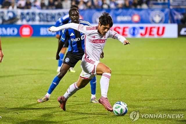 몬트리올과의 경기에 출전한 세인트루이스의 정상빈