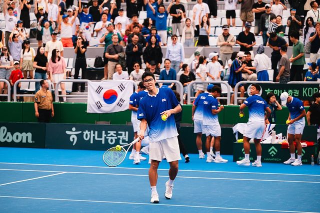 13일 경기에서 승리한 정현