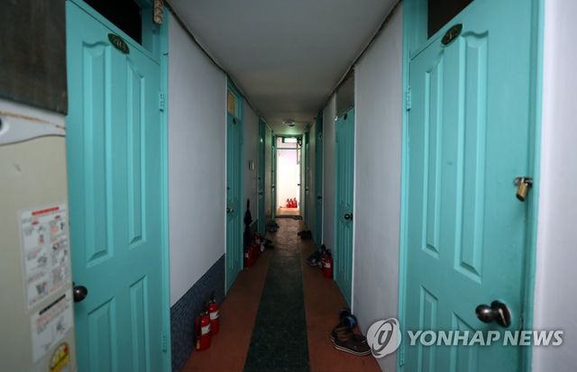 서울 시내 한 고시원 내부 모습