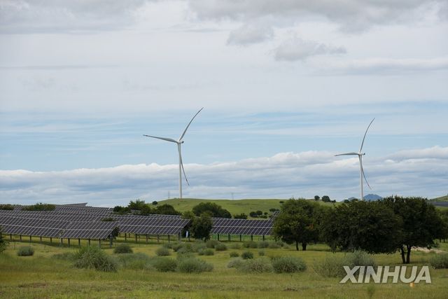 중국 네이멍구자치구 풍력 시설