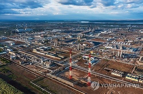 러시아 볼고그라드 소재 루코일 정유소